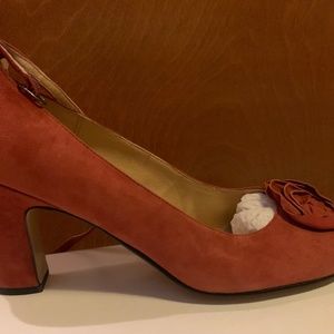 Pazzo rust orange vintage heels